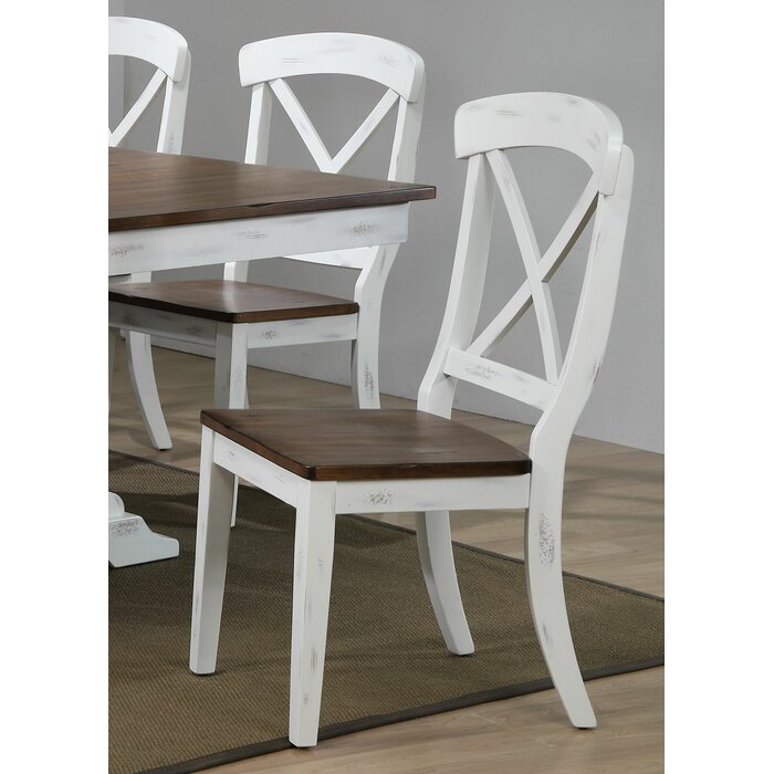 7   Piece Extendable Rubberwood Solid Wood Dining Set 